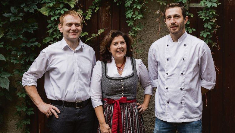 Wirtsfamilie: Christa, Stefan und Bernhard Fritsch, © Niederösterreich Werbung/David Schreiber