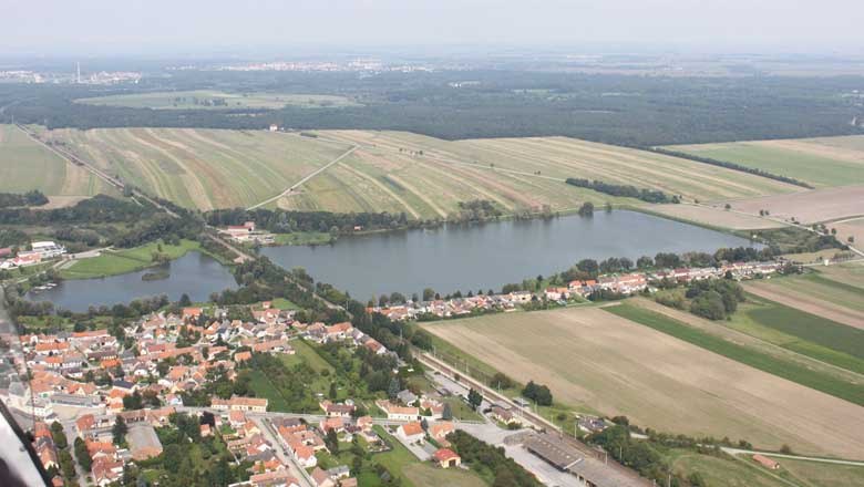 Flugaufnahme, © Gemeinde Bernhardsthal