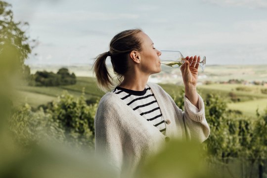 und nach der Radtour verkosten!, © Weinviertel Tourismus / Sophie Menegaldo