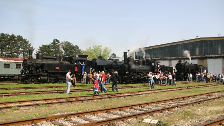 Ein Teil unserer Dampflokomotiven in Betrieb, © Barbara Schuhmacher