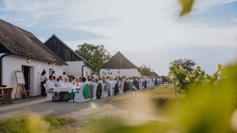 Tafeln im Weinviertel - ein Fixpunkt im Weinviertler Sommer, © Weinviertel Tourismus / Creating Click