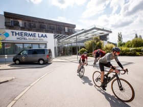 Start und Ziel ist die Therme Laa, © Erwin Haiden