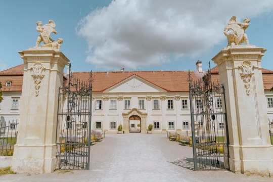 Eine Storchenkolonie &amp; Zeugen aus Gründerzeiten findet man im Schloss Marchegg ..., © Weinviertel Tourismus / nadinechristine__