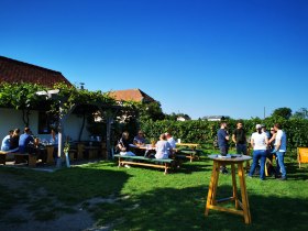 Einkehrmöglichkeiten entlang der Radroute, © Weinstraße Weinviertel West